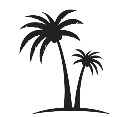 palm trees logo